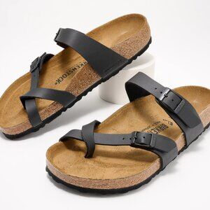 Birkenstock Recovery Slide Sandal with Toe Loop - Mayari Color Black